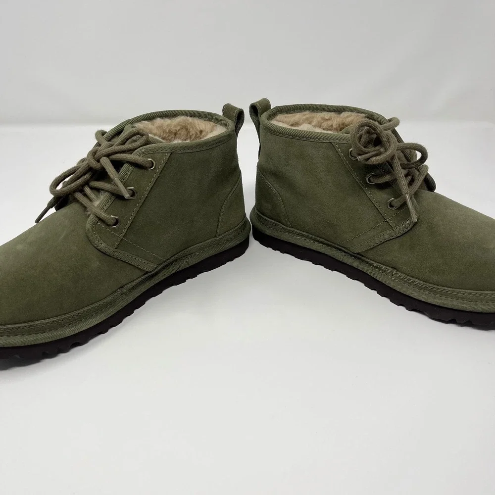 UGG Neumel Olive Green Suede Lace Up Chukka Boots 3236 Men's‎ 6